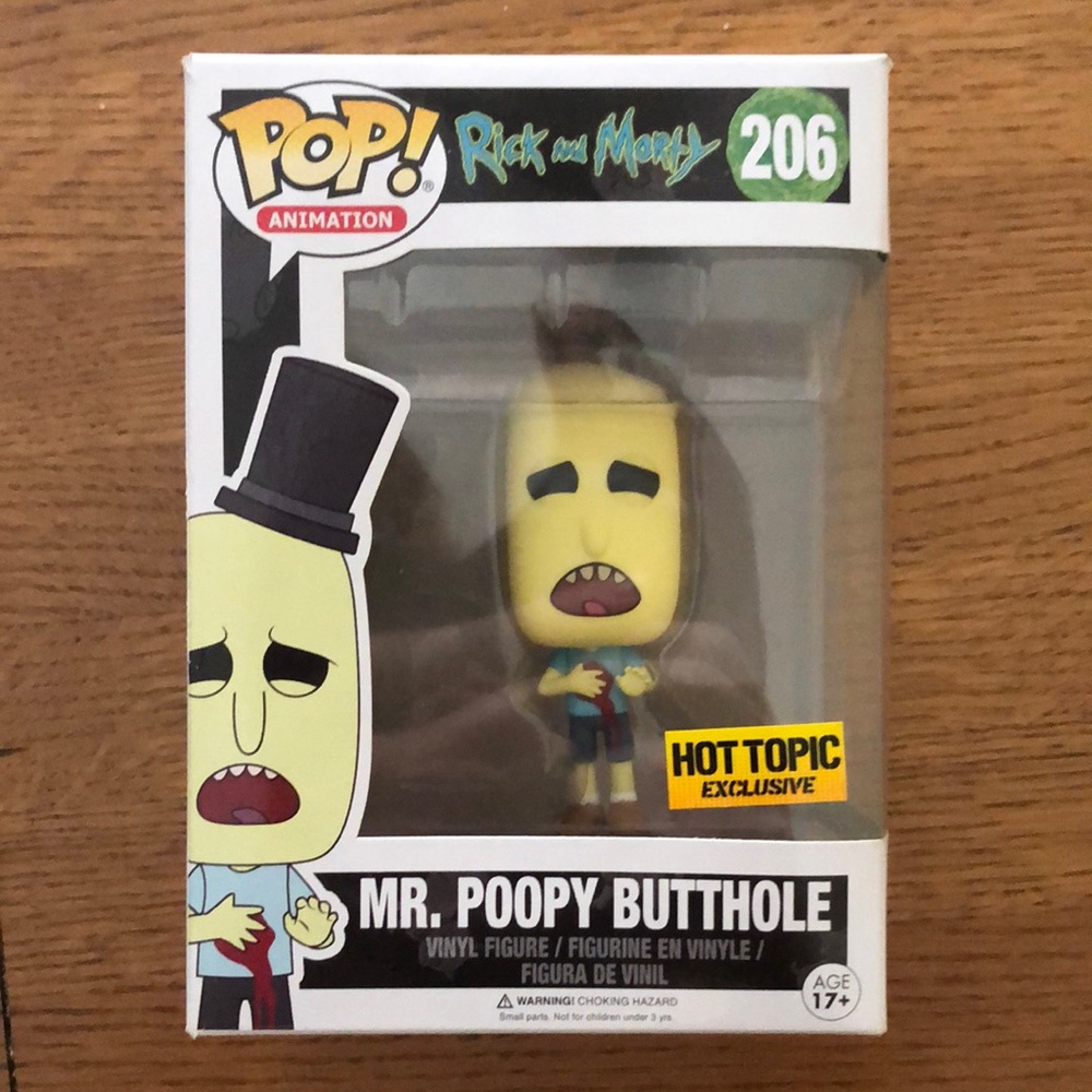 Mr. Poopy Butthole funko pop hot topic exclusive